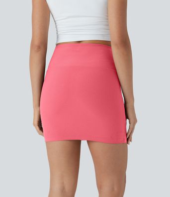 Patitoff™ Flow Pet Hair Resistant High Waisted Tummy Control 2-in-1 Bodycon Mini Casual Skirt