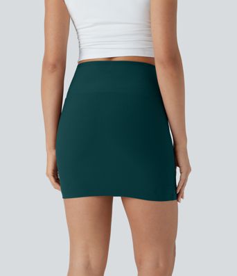 Patitoff™ Flow Pet Hair Resistant High Waisted Tummy Control 2-in-1 Bodycon Mini Casual Skirt