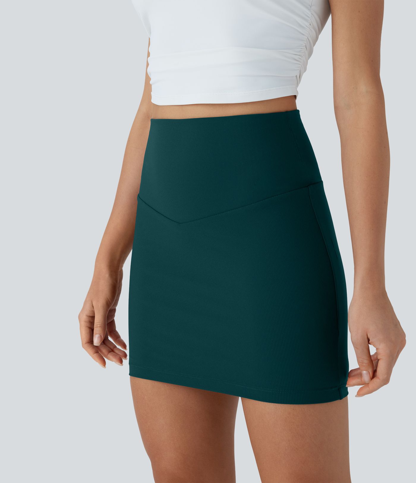 Patitoff™ Flow Pet Hair Resistant High Waisted Tummy Control 2-in-1 Bodycon Mini Casual Skirt