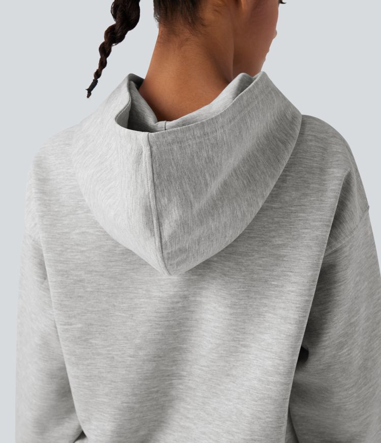 Hooded Long Sleeve Casual Sweatshirt with Pockets