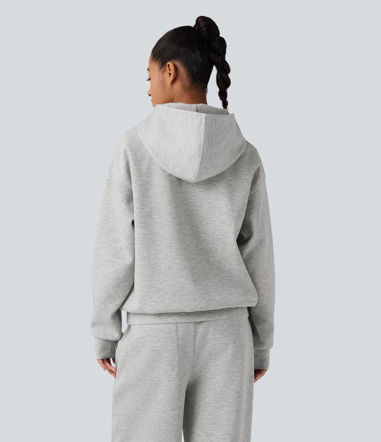 Hooded Long Sleeve Casual Sweatshirt with Pockets