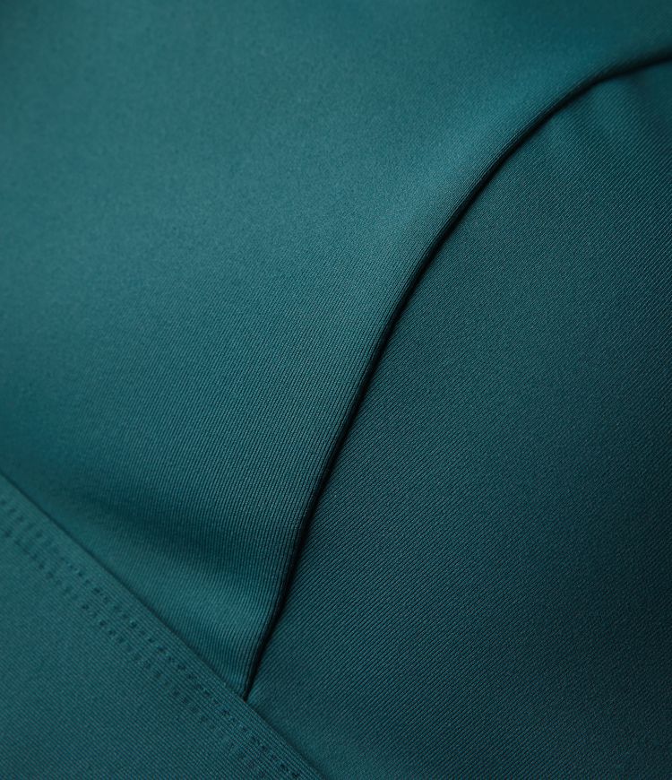 SpeedWave™ Medium Support Push-Up Racerback Contrast Mesh Zipper Quick Dry Running Sports Bra