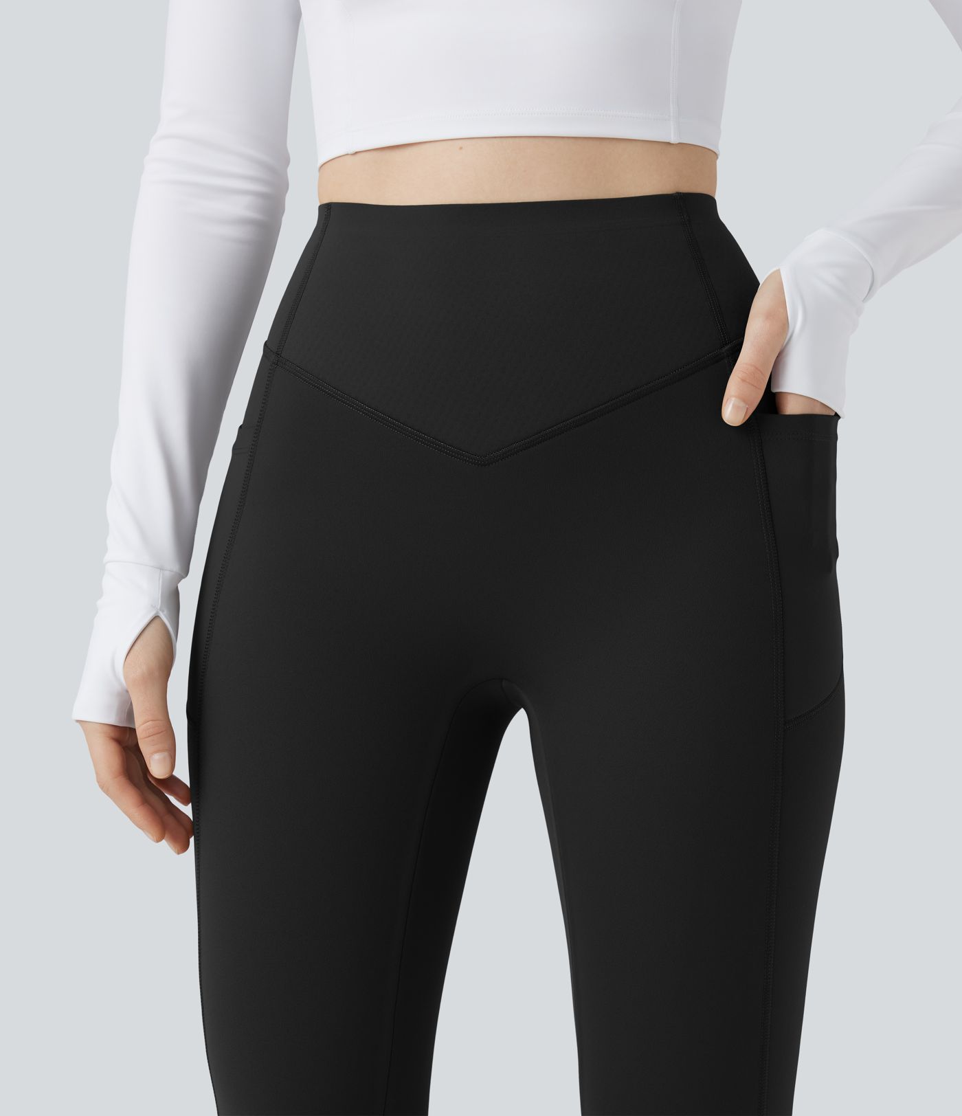 Halara UltraSculpt™ Extra Heat High Waisted Scrunch Butt Lifting Tummy Control Yoga Leggings with Pockets