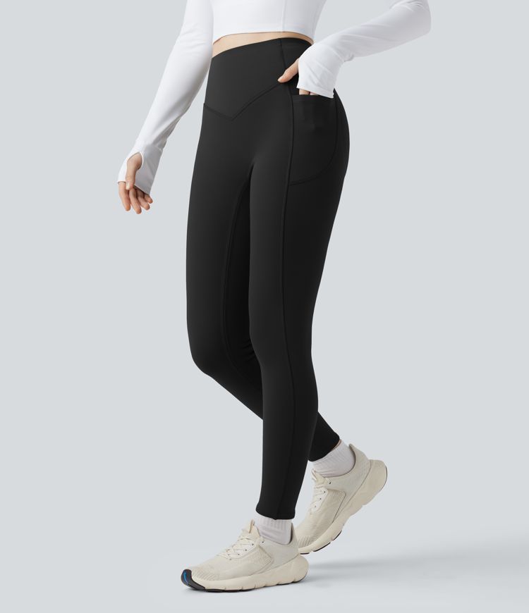 Halara UltraSculpt™ Extra Heat High Waisted Scrunch Butt Lifting Tummy Control Yoga Leggings with Pockets