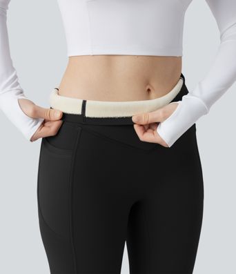 Halara UltraSculpt™ Extra Heat High Waisted Scrunch Butt Lifting Tummy Control Yoga Leggings with Pockets