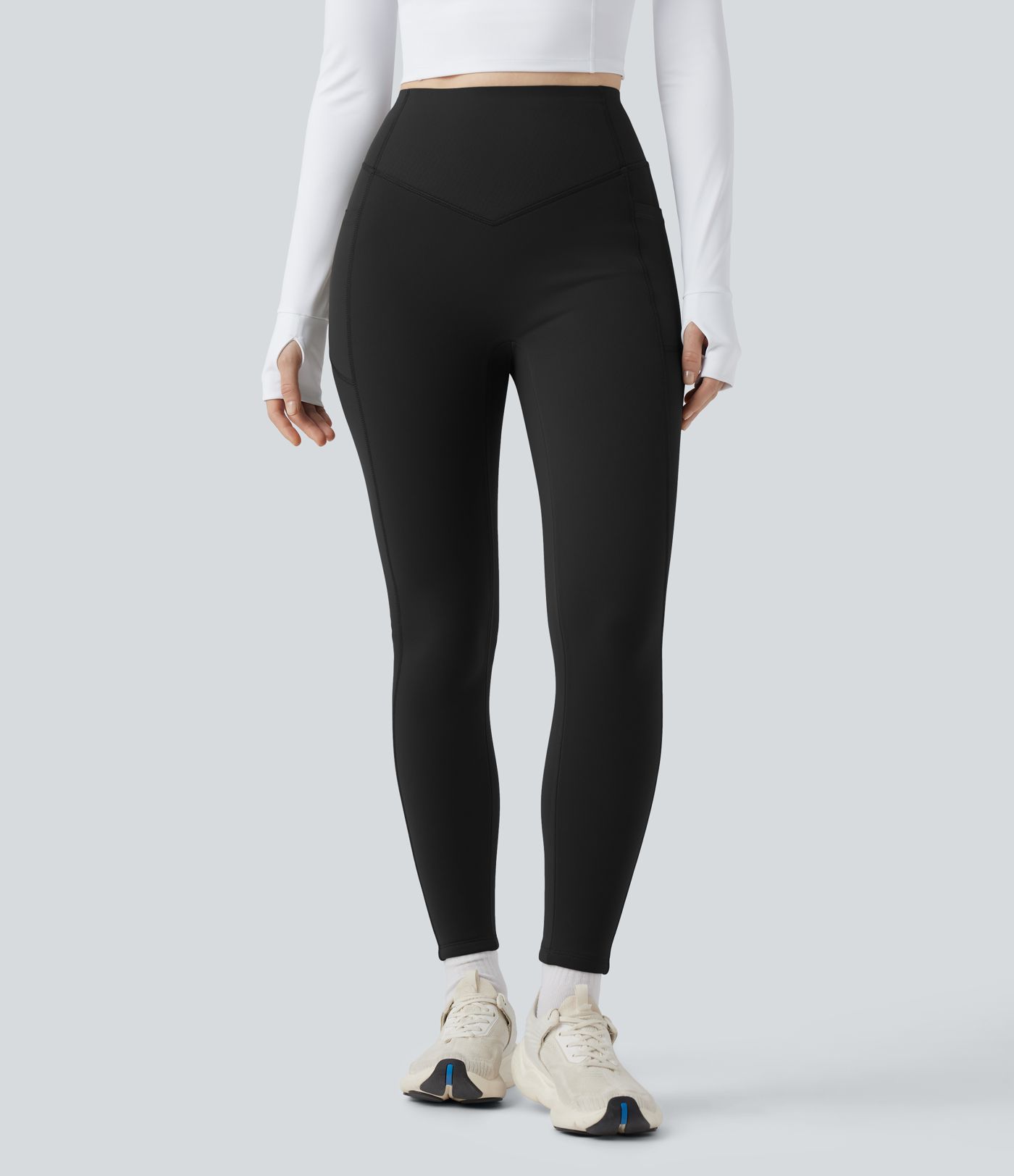 Halara UltraSculpt™ Extra Heat High Waisted Scrunch Butt Lifting Tummy Control Yoga Leggings with Pockets