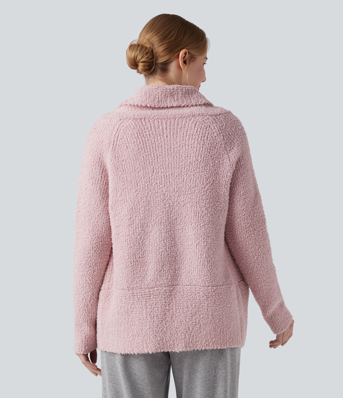 Shawl Collar Raglan Long Sleeve Casual Cardigan