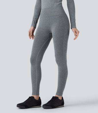 OneForm Seamless Flow High Waisted 7/8 Casual Warming Leggings