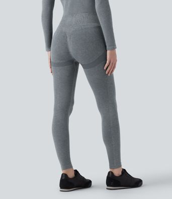 OneForm Seamless Flow High Waisted 7/8 Casual Warming Leggings