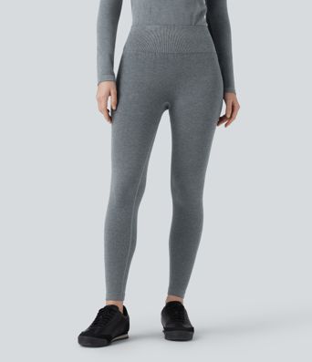 OneForm Seamless Flow High Waisted 7/8 Casual Warming Leggings