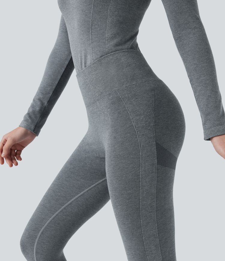 OneForm Seamless Flow High Waisted 7/8 Casual Warming Leggings