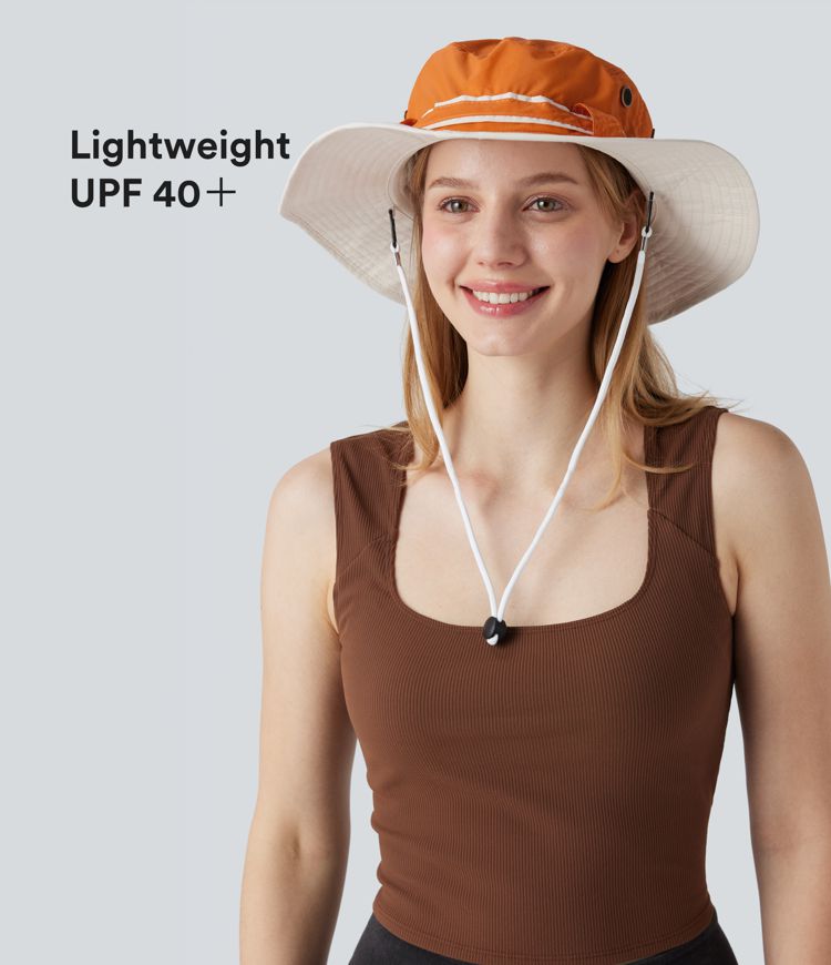 Chapeau de soleil décontracté à large bord et réglable