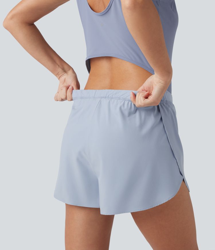 Reflektierender 2-in-1 Schnelltrocknender Laufoverall mit Taschen-Easy Peezy Edition-UPF50+