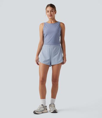 Reflektierender 2-in-1 Schnelltrocknender Laufoverall mit Taschen-Easy Peezy Edition-UPF50+