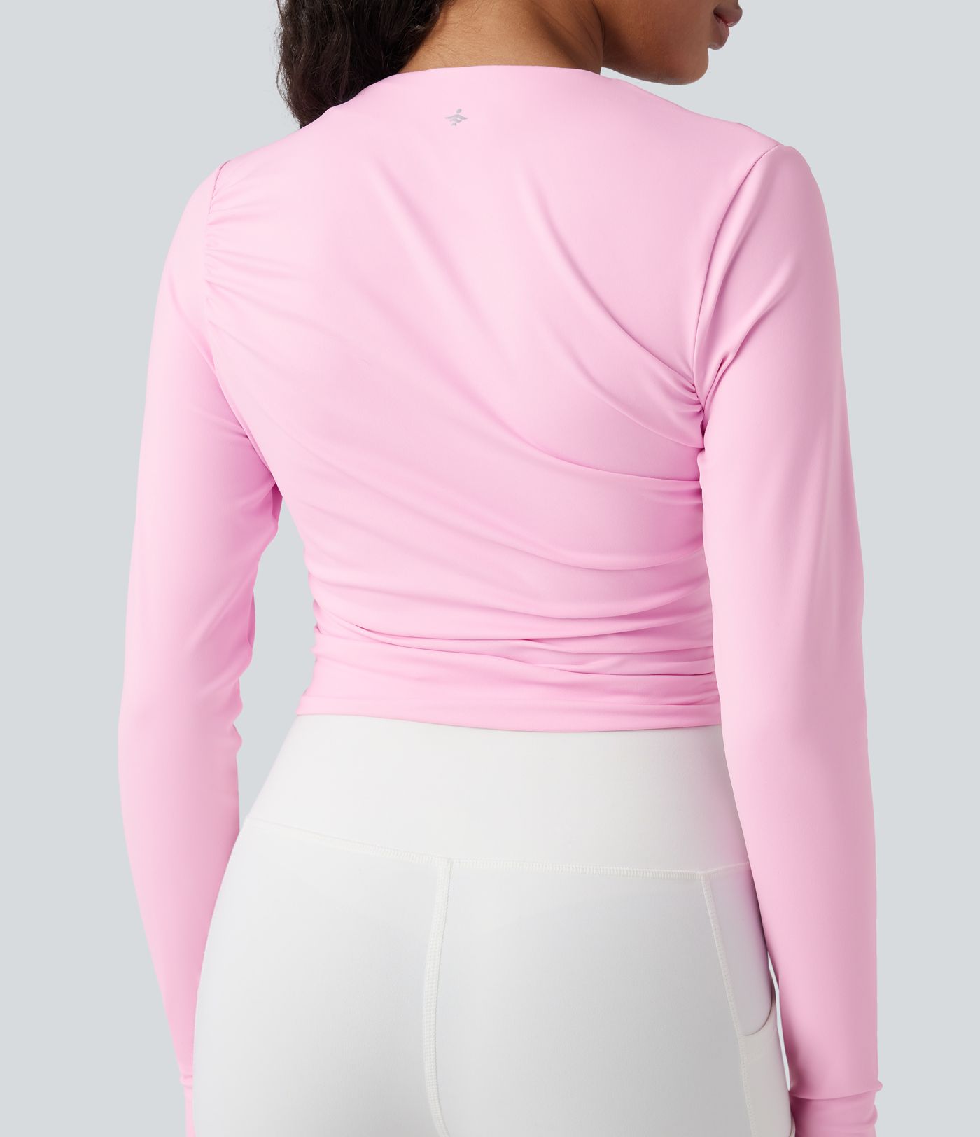 SoftlyZero™ Airy Asymmetric Neck Long Sleeve Thumb Hole Cool Touch Yoga Sports Top