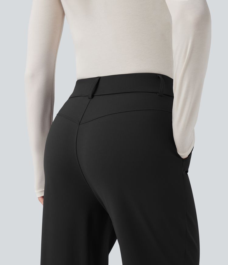 Patitoff™ 2.0 Pet Hair Resistant High Waisted Tapered Casual Pants with Pockets