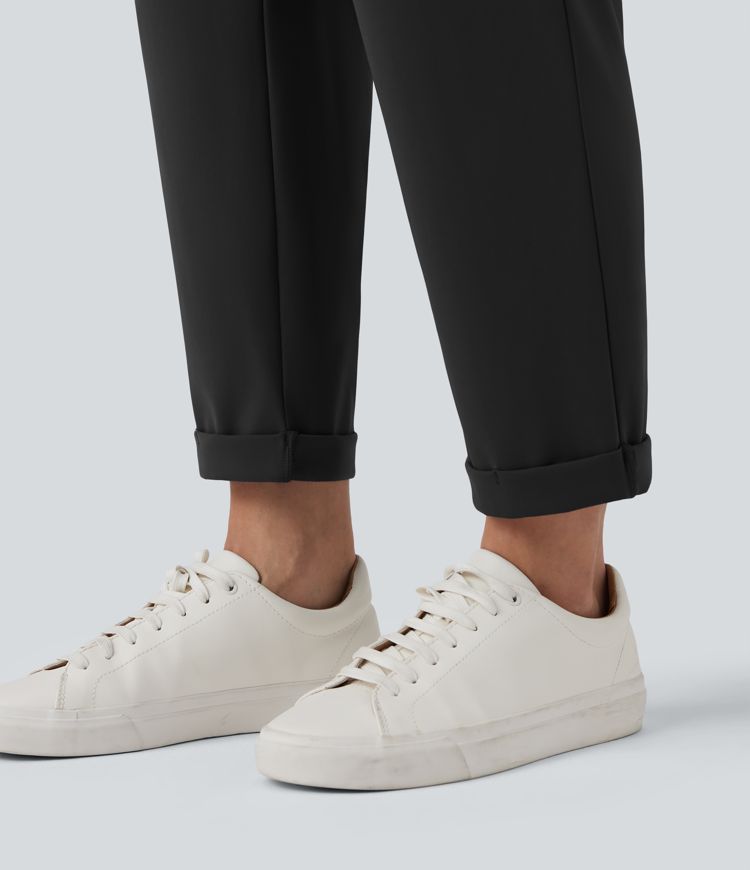 Patitoff™ 2.0 Pet Hair Resistant High Waisted Tapered Casual Pants with Pockets