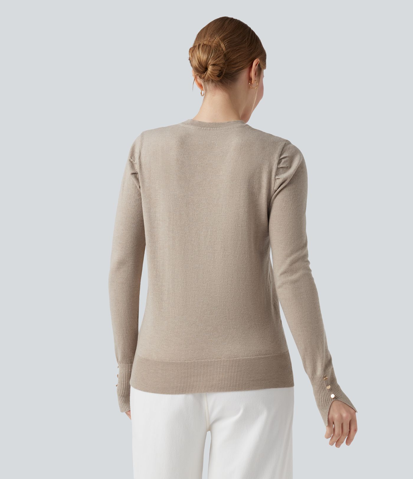 Pull de travail à col rond et manches longues