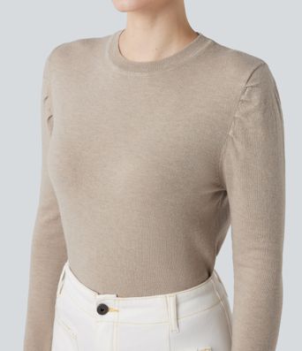 Pull de travail à col rond et manches longues