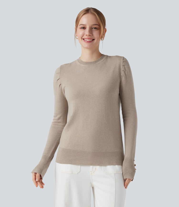 Pull de travail à col rond et manches longues