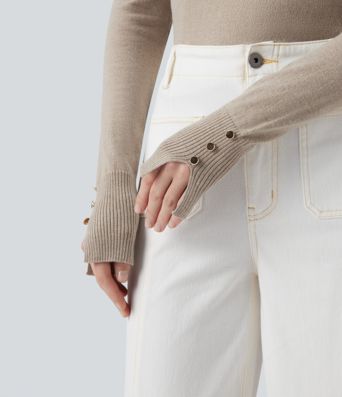 Pull de travail à col rond et manches longues