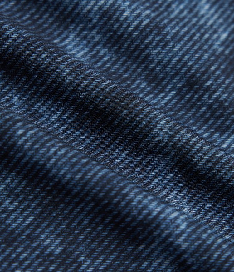 Mid Rise Denim Print Camping Cargo Joggers with Pockets