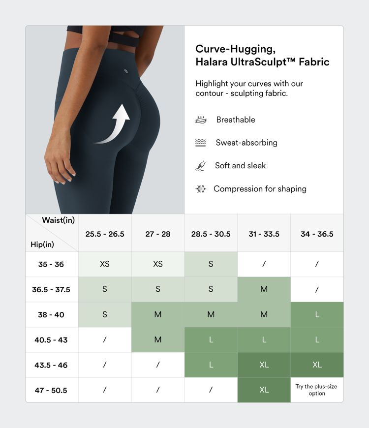 Halara UltraSculpt™ High Waisted Scrunch Butt Lifting Tummy Control Pocket Shaping Training Leggings