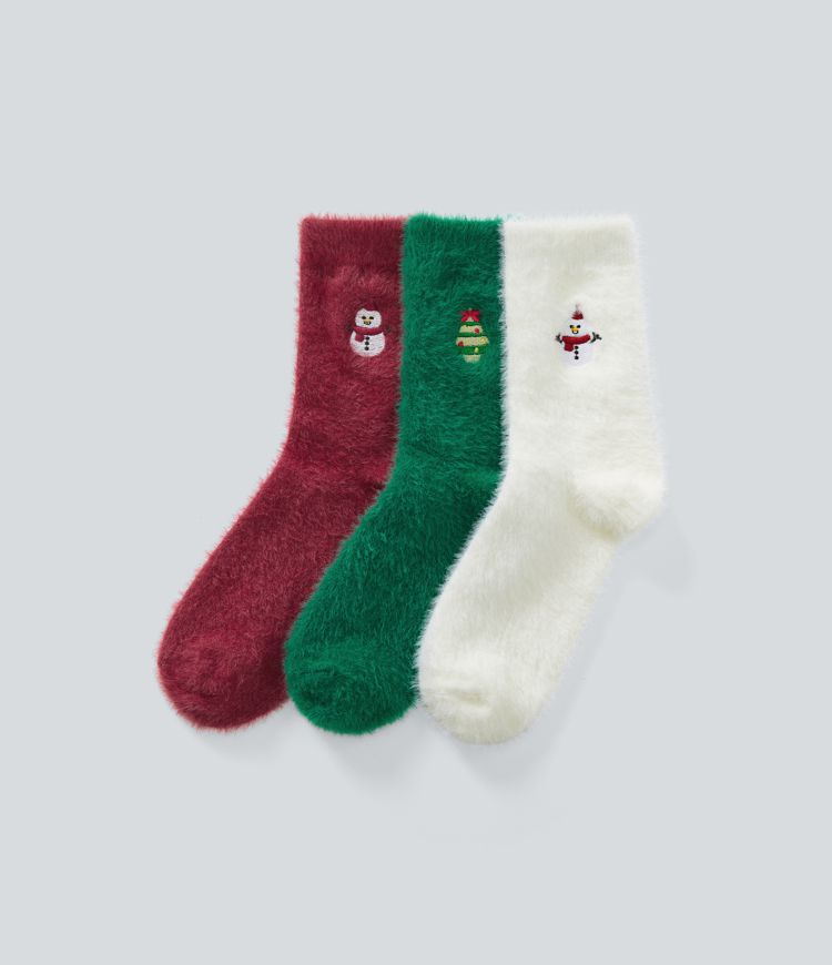 3-Pair Christmas Socks