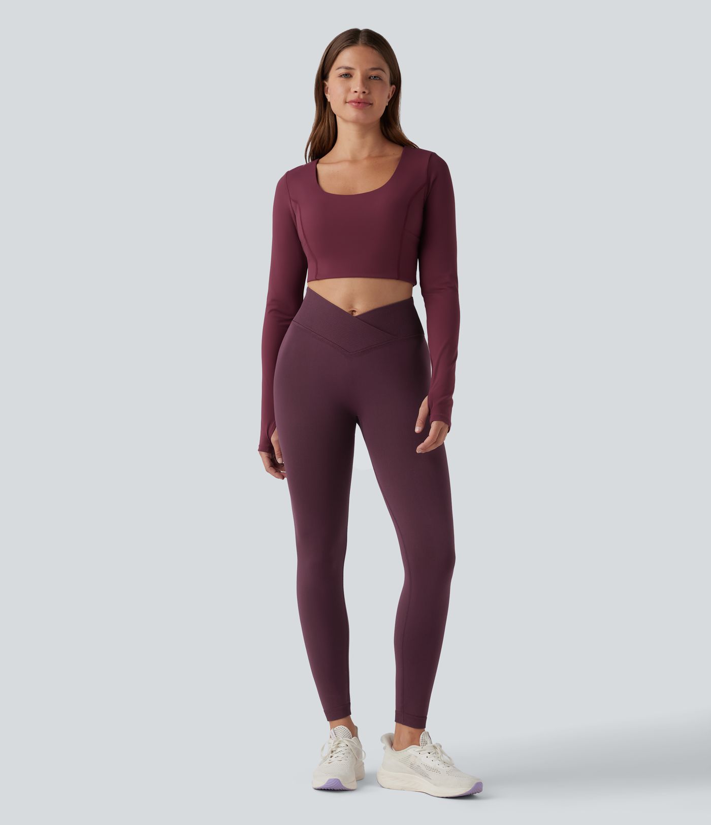 OneForm Seamless Flow Crossover High Waisted Scrunch Yoga 7/8 Leggings OneForm Seamless Flow Crossover High Waisted Scrunch Yoga 7/8 Leggings