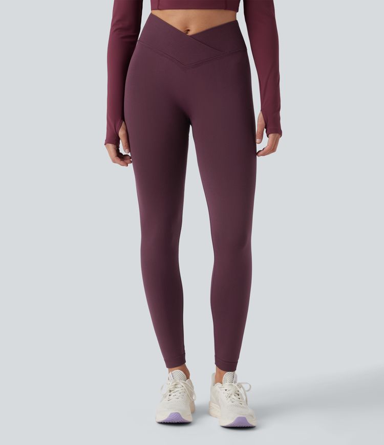 OneForm Seamless Flow Crossover High Waisted Scrunch Yoga 7/8 Leggings OneForm Seamless Flow Crossover High Waisted Scrunch Yoga 7/8 Leggings