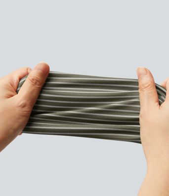 Pantalon Halara Flex™ taille mi-haute à cordon, effet rayé, coupe fuselée avec poches