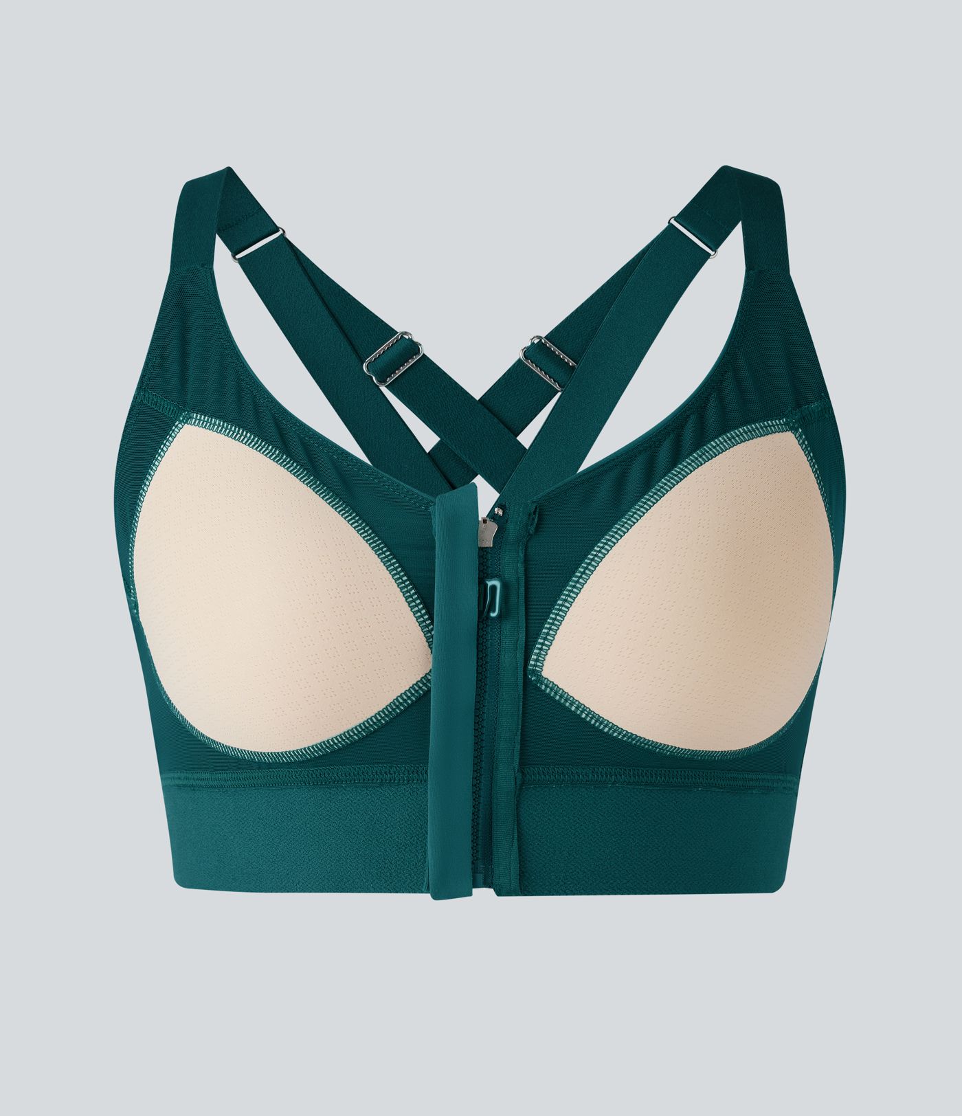 SpeedWave™ Medium Support Zipper Quick Dry Running Sports Bra