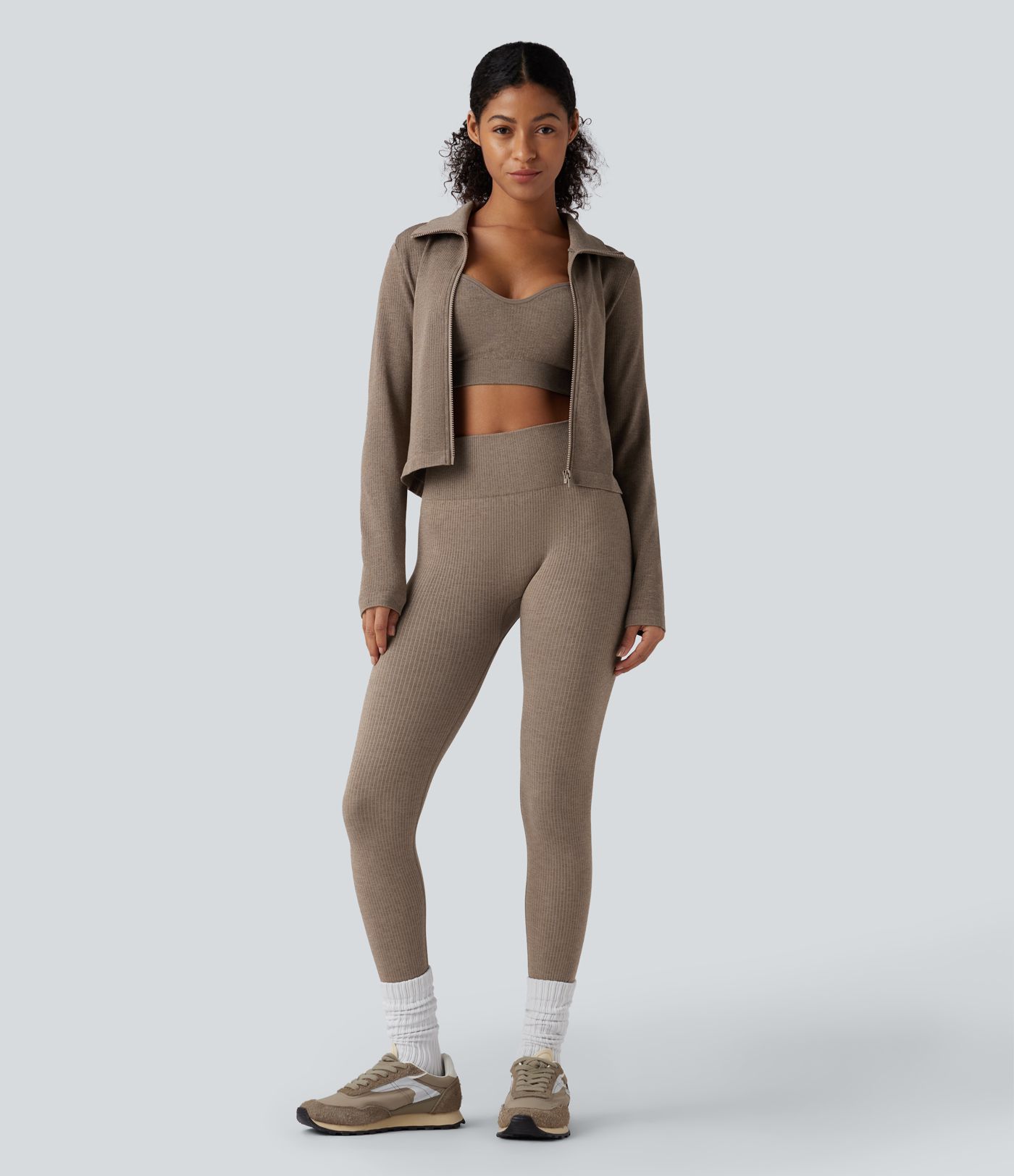 OneForm Seamless Flow Zipper Long Sleeve Yoga Warming Jacket