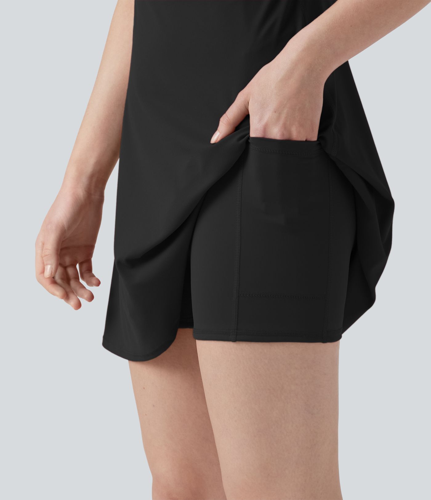 Halara UltraSculpt™ Push-Up 2-in-1 Mini Tennis Active Dress with Pockets-Easy Peezy Edition