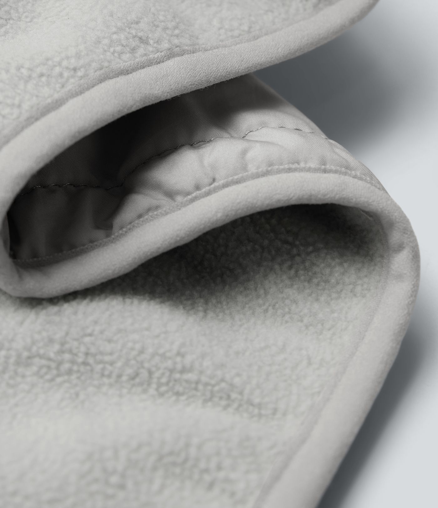 Reversible Hooded Zipper Long Sleeve Fleece Casual Padded Jacket with Pockets (Two Looks in One)