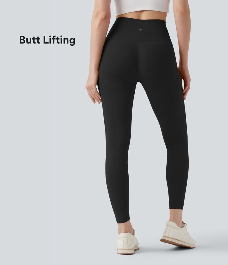 Seamless Flow High Waisted Butt Lifting Yoga 7/8 Leggings