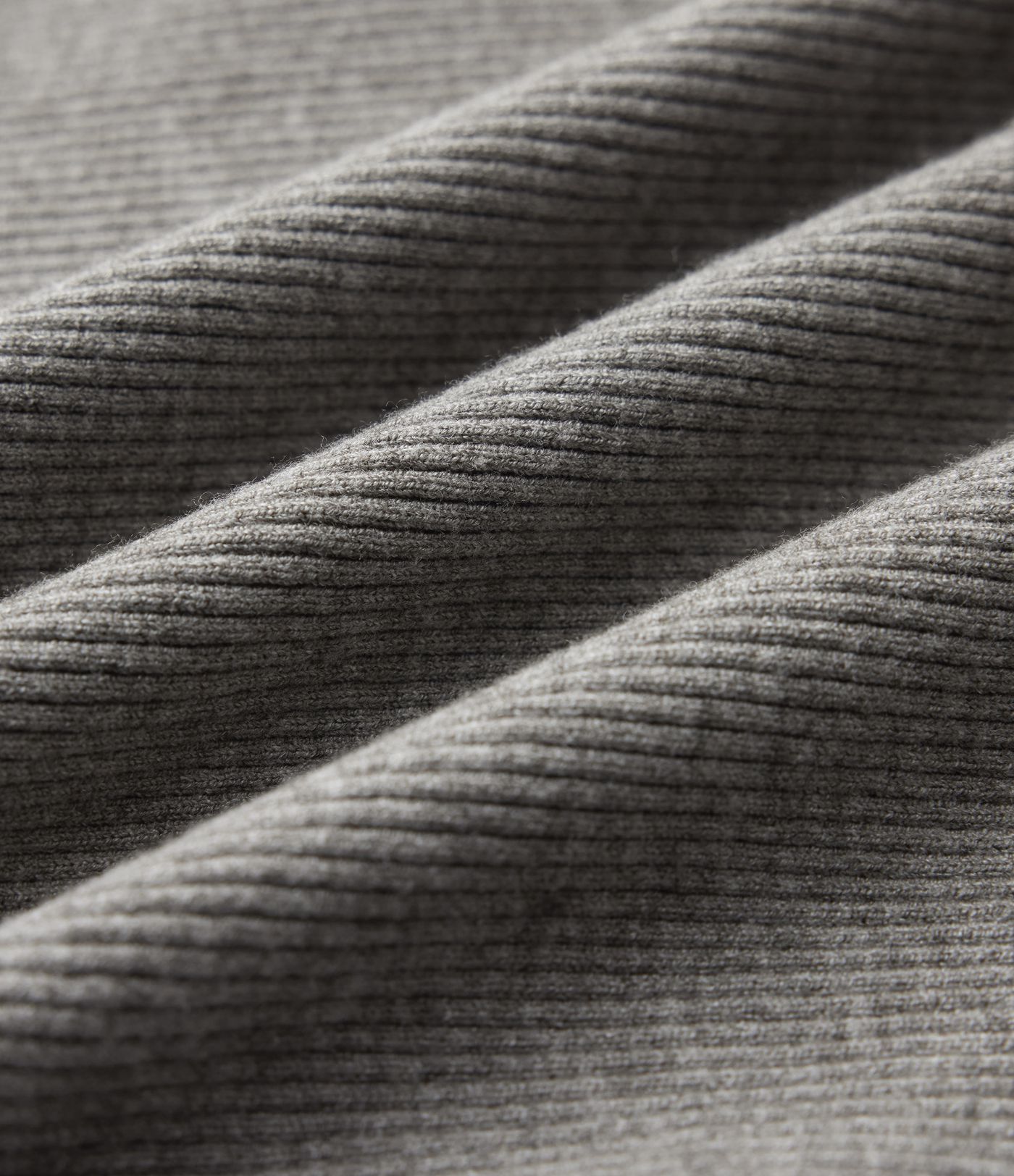 Ribbed Knit Round Neck Half Sleeve Work Sweater