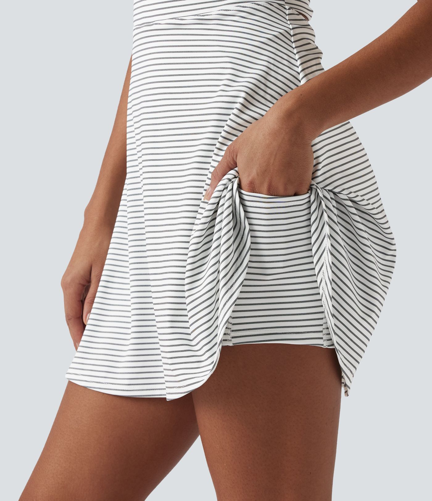 Stripe 2-in-1 Mini Dance Active Dress-Easy Peezy Edition