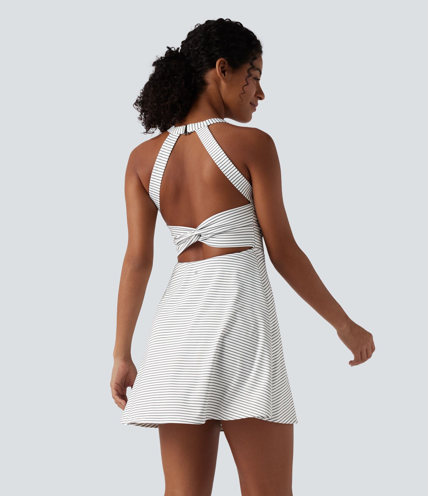 Stripe 2-in-1 Mini Dance Active Dress-Easy Peezy Edition