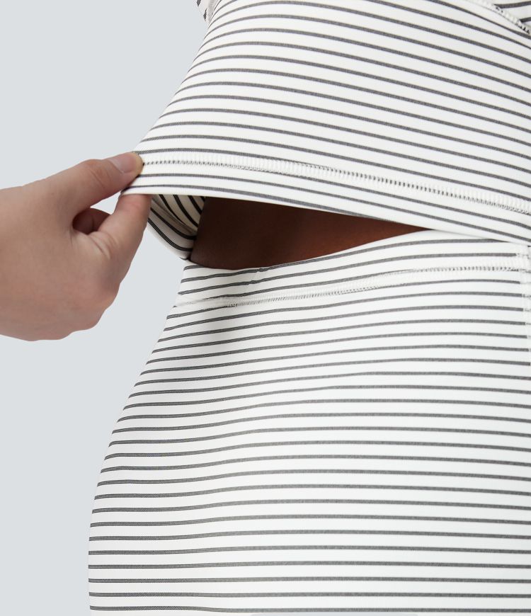 Stripe 2-in-1 Mini Dance Active Dress-Easy Peezy Edition