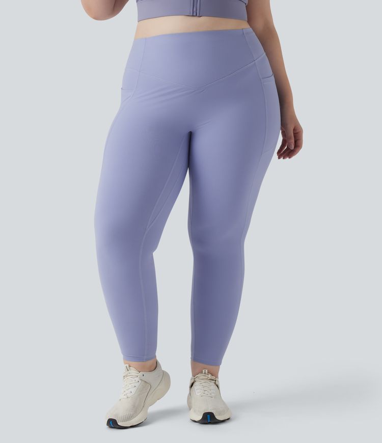 Halara UltraSculpt™ High Waisted Scrunch Butt Lifting Tummy Control Pocket Shaping Training Plus Size Leggings