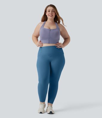 Halara UltraSculpt™ High Waisted Scrunch Butt Lifting Tummy Control Pocket Shaping Training Plus Size Leggings