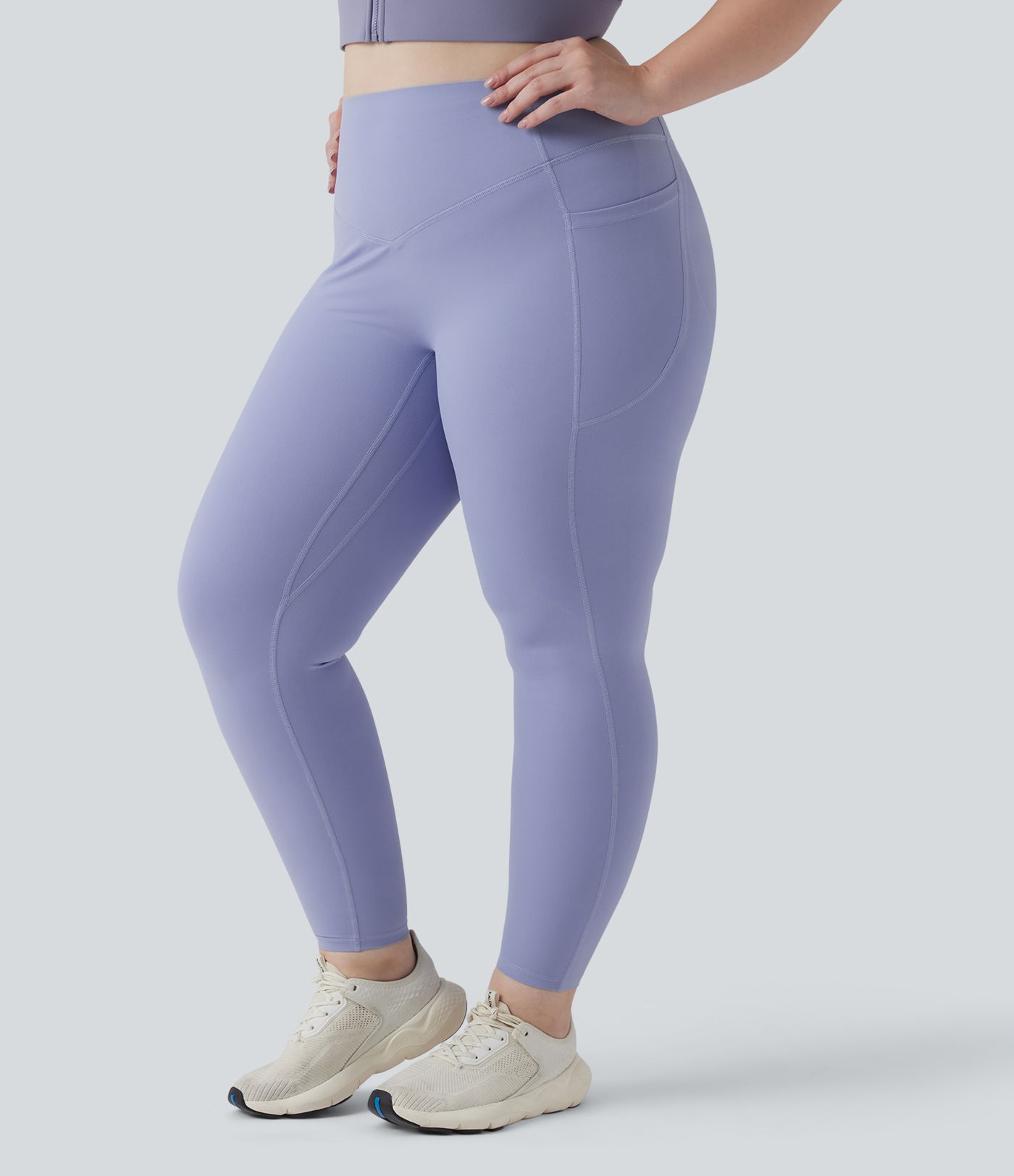 Halara UltraSculpt™ High Waisted Scrunch Butt Lifting Tummy Control Pocket Shaping Training Plus Size Leggings