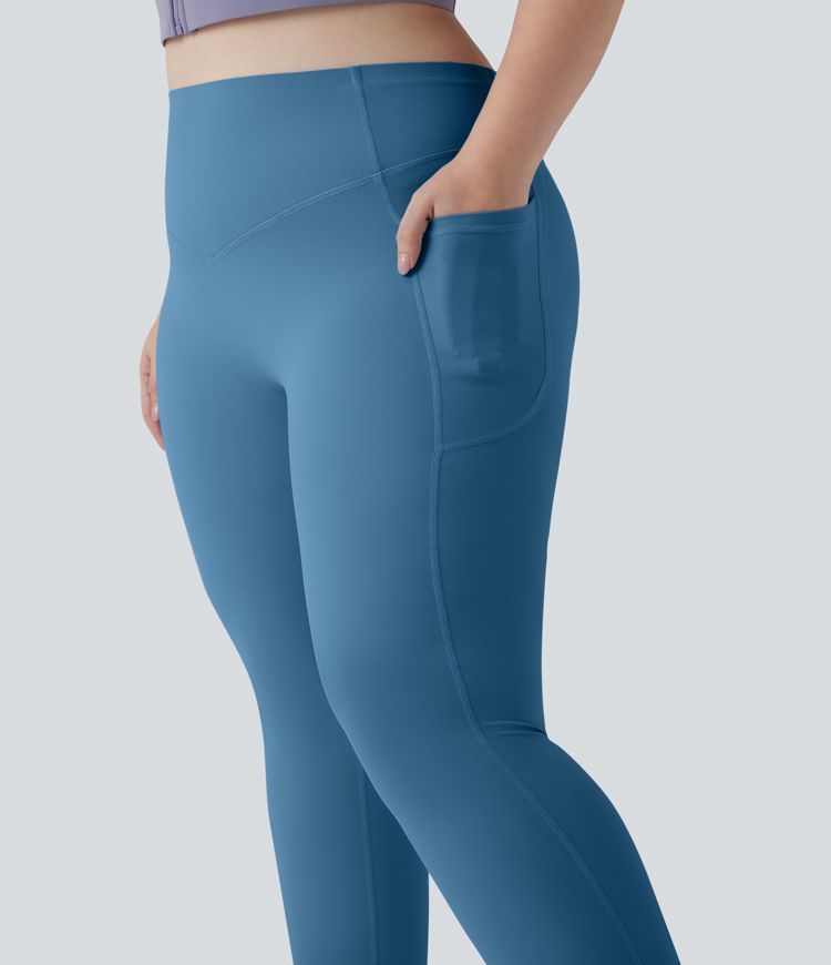 Halara UltraSculpt™ High Waisted Scrunch Butt Lifting Tummy Control Pocket Shaping Training Plus Size Leggings