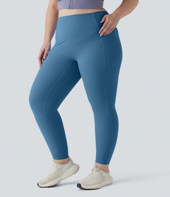 Halara UltraSculpt™ High Waisted Scrunch Butt Lifting Tummy Control Pocket Shaping Training Plus Size Leggings