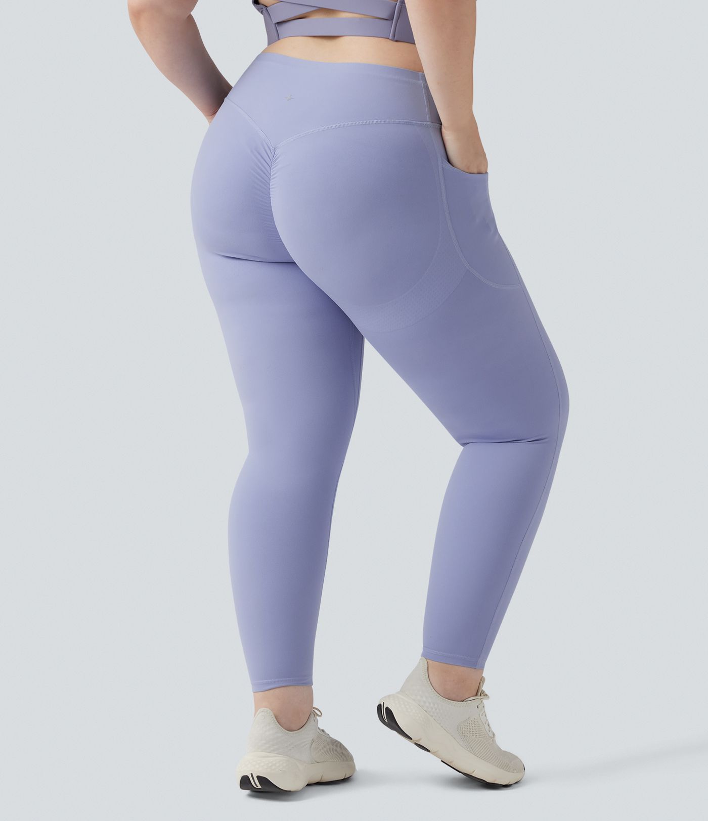 Halara UltraSculpt™ High Waisted Scrunch Butt Lifting Tummy Control Pocket Shaping Training Plus Size Leggings