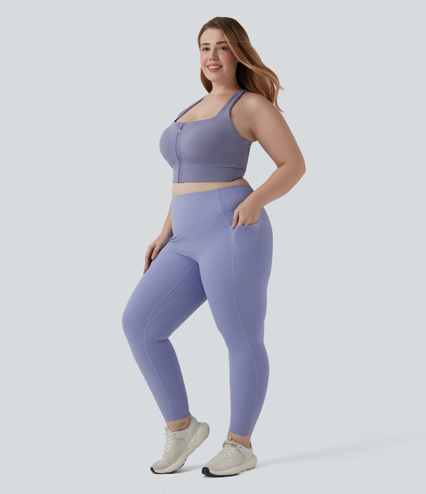 Halara UltraSculpt™ High Waisted Scrunch Butt Lifting Tummy Control Pocket Shaping Training Plus Size Leggings