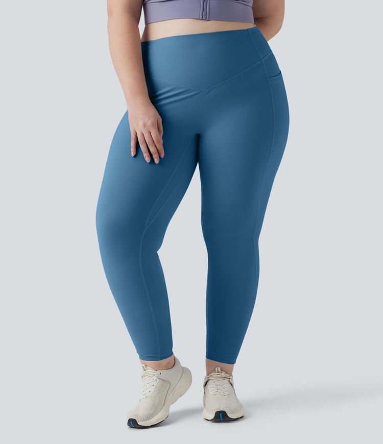 Halara UltraSculpt™ High Waisted Scrunch Butt Lifting Tummy Control Pocket Shaping Training Plus Size Leggings