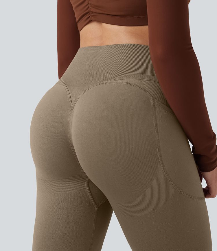 OneForm Seamless Flow leggings de yoga sin costuras de talle alto con bolsillos