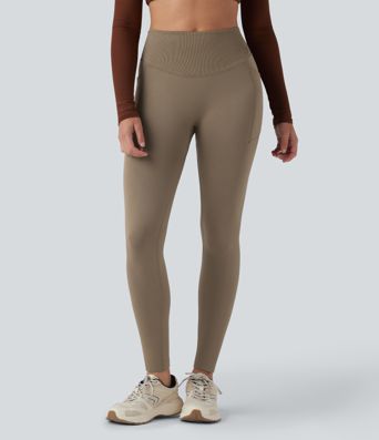 OneForm Seamless Flow leggings de yoga sin costuras de talle alto con bolsillos
